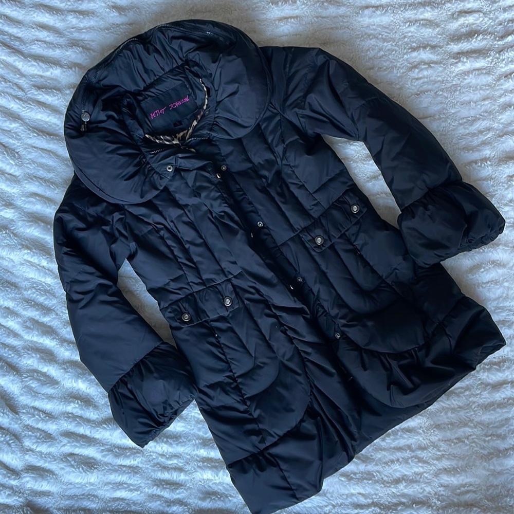 Betsey Johnson Black Women’s Down Jacket, size S